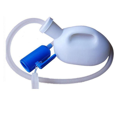 2000ml Portable Male Urinal Bottle with 1.2m Tube for Car Camping Travel Outdoor Use - White