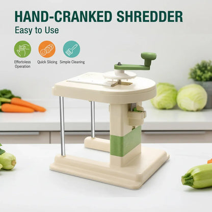 Hand Crank Vegetable Cutter Shredder Cabbage Slicer Household Grater Tool