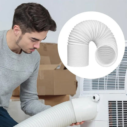 Portable Air Conditioner Exhaust Hose 13/15cm Extendable Vent Pipe PP Steel Wire - 2m x 15cm