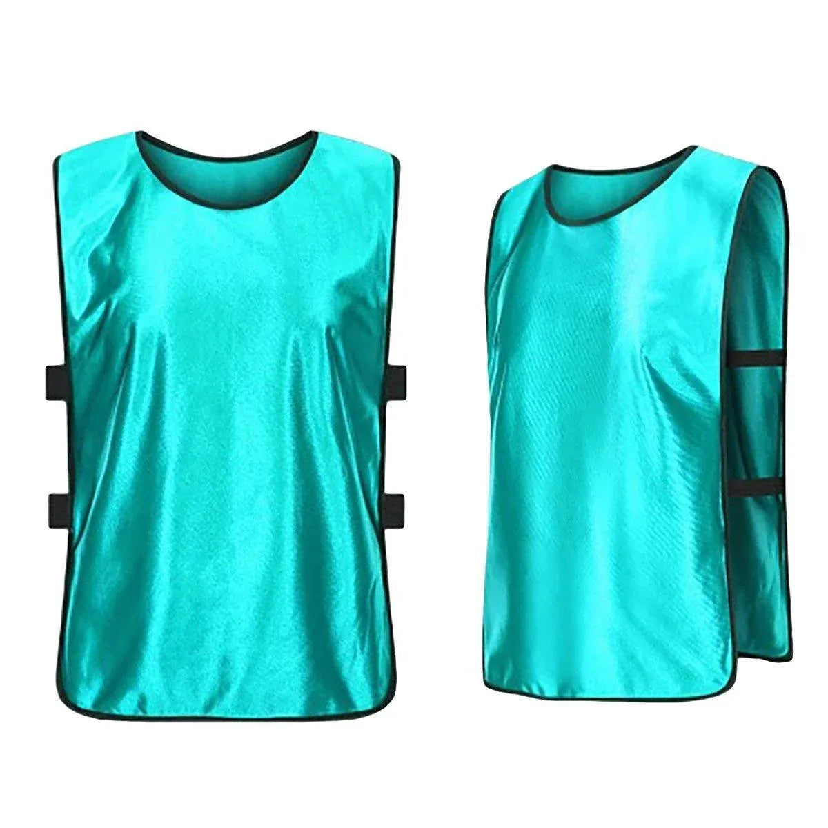 6X Sports Training Bibs Soccer Vests Group Team Bibs Basketball Cricket Football - Pink-L
