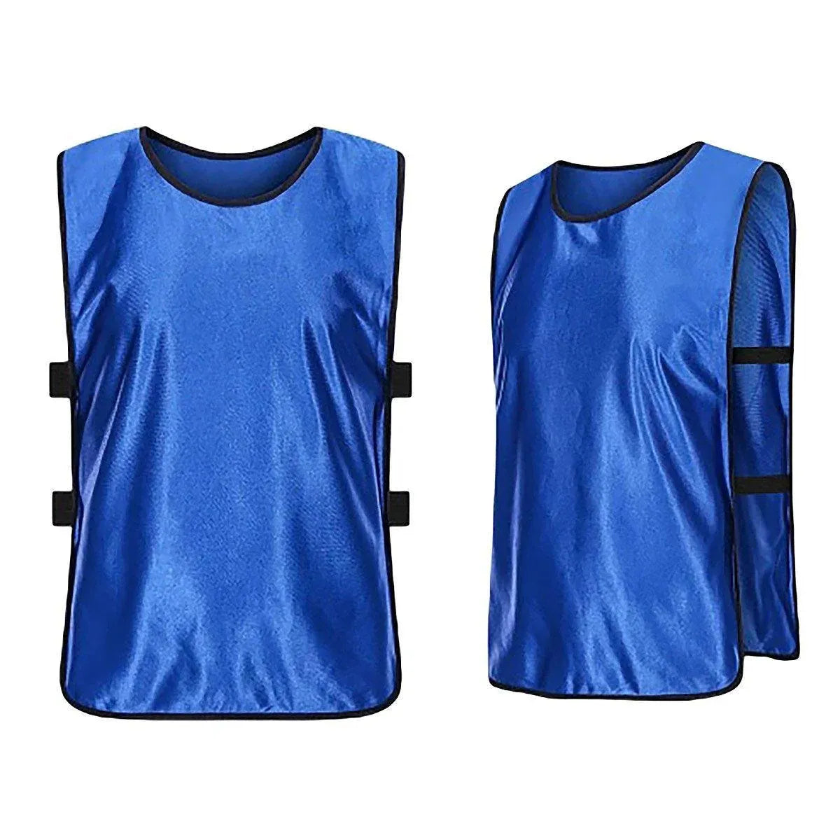 6X Sports Training Bibs Soccer Vests Group Team Bibs Basketball Cricket Football - Pink-L