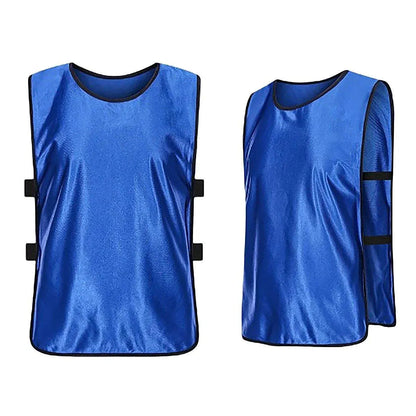 6X Sports Training Bibs Soccer Vests Group Team Bibs Basketball Cricket Football - Pink-L