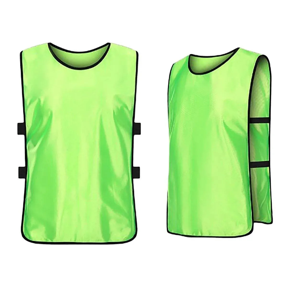 6X Sports Training Bibs Soccer Vests Group Team Bibs Basketball Cricket Football - Pink-L