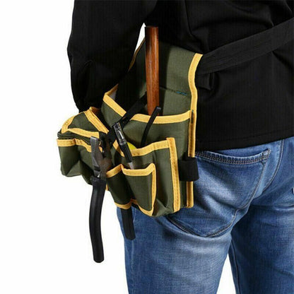 Electrician Tool Bag Waist Pocket Maintenance Pouch Belt Storage Canvas Holder