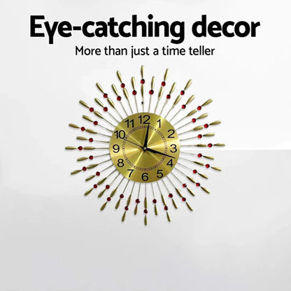 Retro Metal Wall Clock Iron Water Drop Hanging Home Decoration Living Room