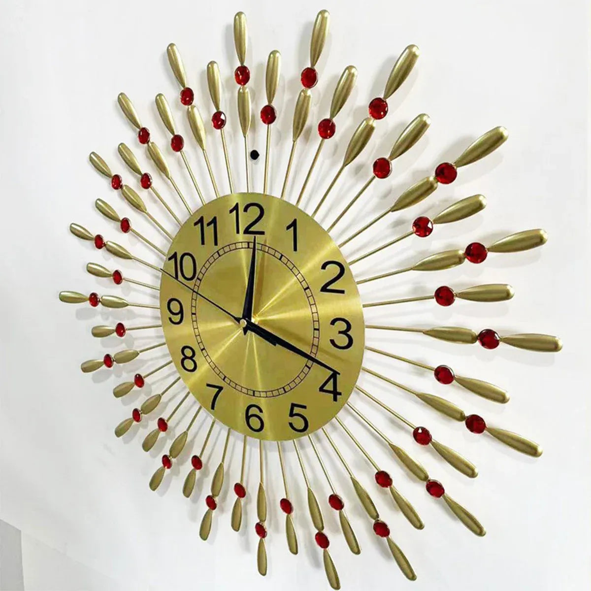 Retro Metal Wall Clock Iron Water Drop Hanging Home Decoration Living Room