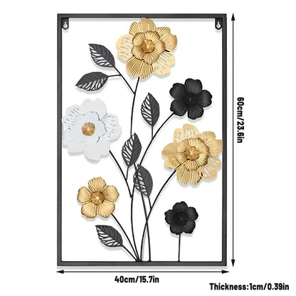 Modern Minimalist Iron Wall Art Decor Abstract Design for Home Wall Decoration