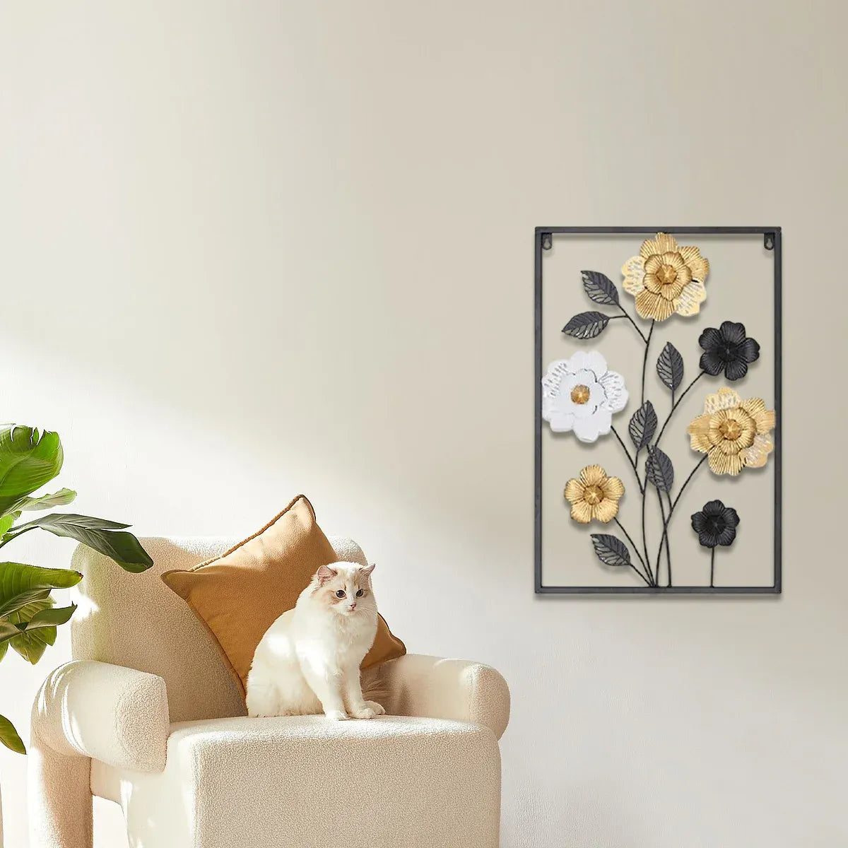 Modern Minimalist Iron Wall Art Decor Abstract Design for Home Wall Decoration