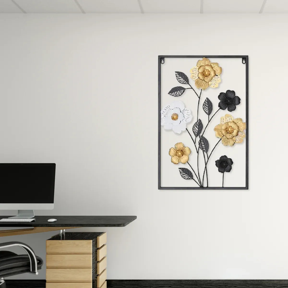 Modern Minimalist Iron Wall Art Decor Abstract Design for Home Wall Decoration