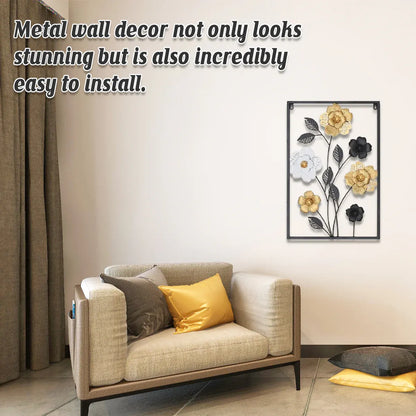 Modern Minimalist Iron Wall Art Decor Abstract Design for Home Wall Decoration