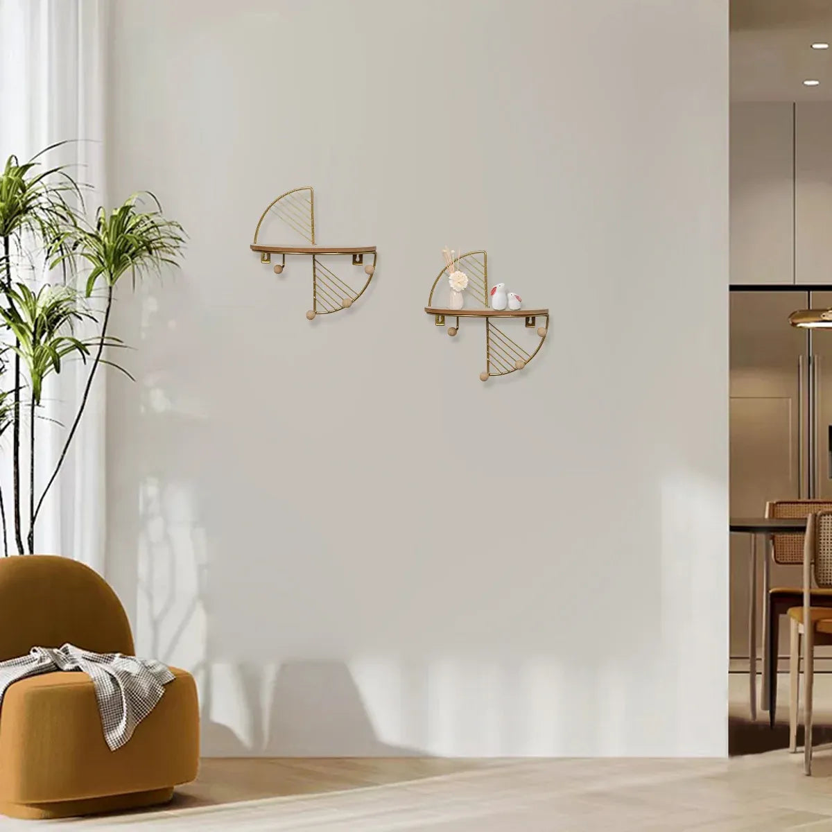 Wall Mounted Storage Rack Metal Shelf Easy Installation Durable Space Saving