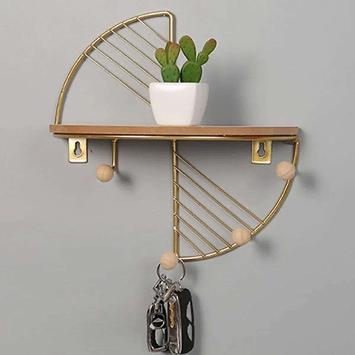 Wall Mounted Storage Rack Metal Shelf Easy Installation Durable Space Saving