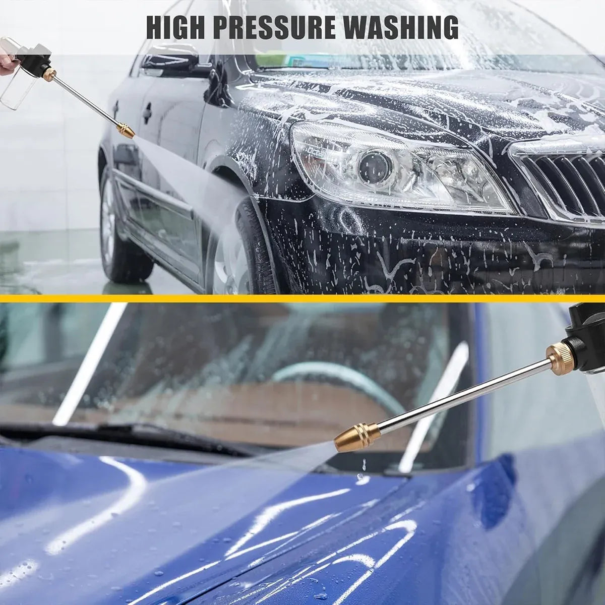 High Pressure Long Pole Water Spray Nozzle Household Car Wash Cleaning Sprayer - Car Wash Sprayer Only