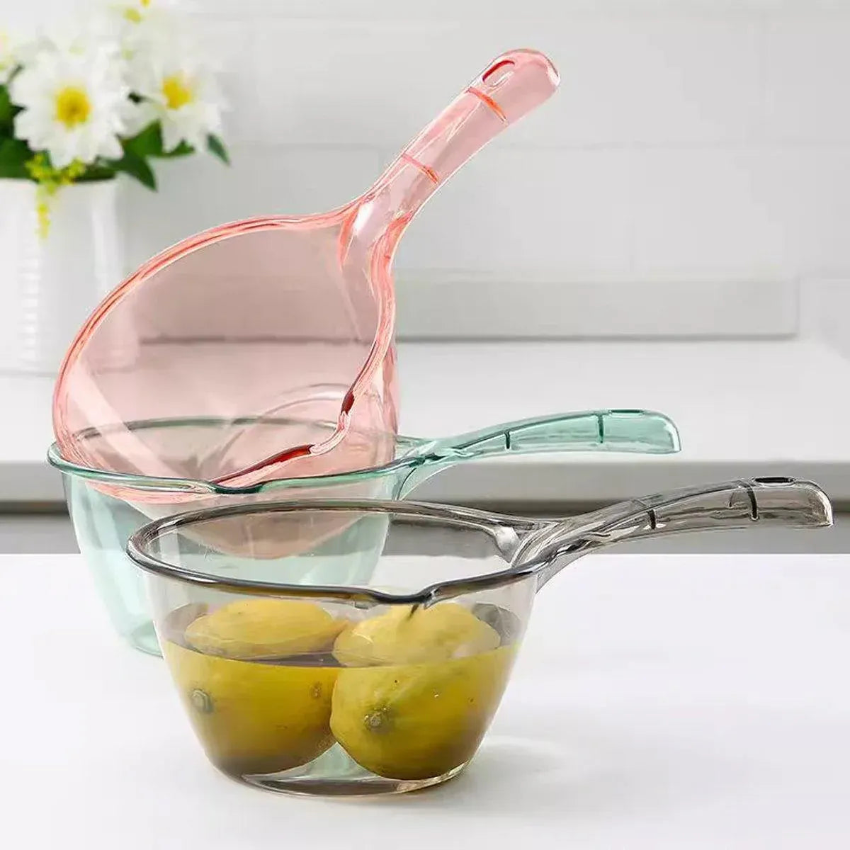 6pcs Household Kitchen Plastic Ladles Durable Cooking Utensils for Soup Serving