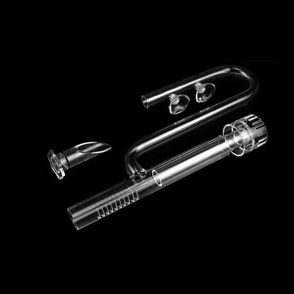 Aquarium Glass Inlet Outlet Pipe Fish Tank Filter Oil Film Remover Plant Holder - Hemispherical outlet-12mm