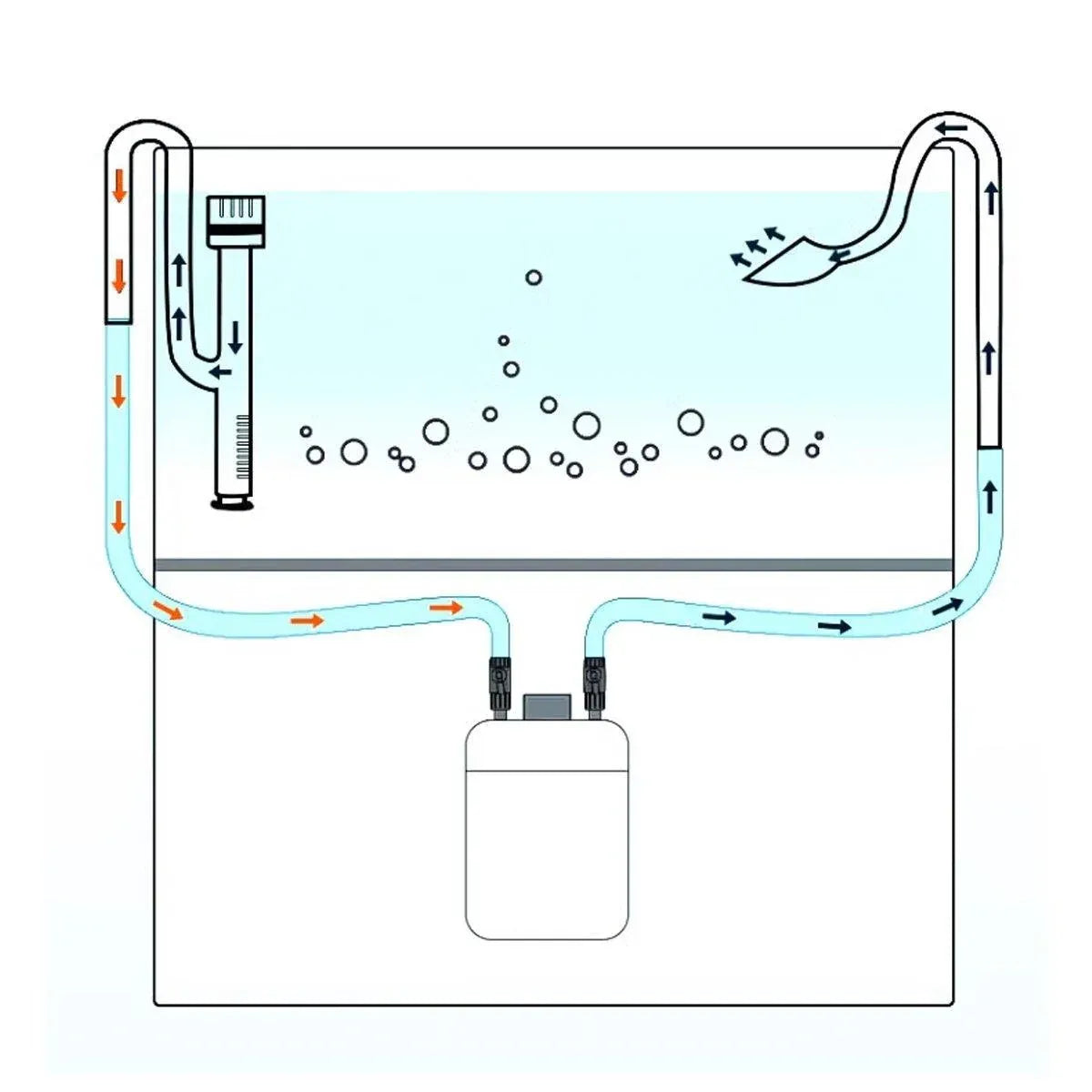 Aquarium Glass Inlet Outlet Pipe Fish Tank Filter Oil Film Remover Plant Holder - Speaker outlet-16mm