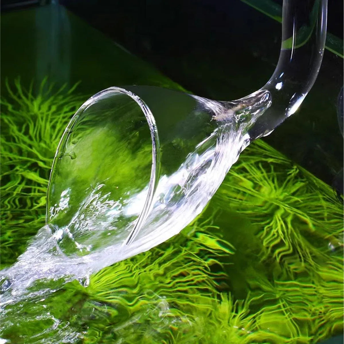 Aquarium Glass Inlet Outlet Pipe Fish Tank Filter Oil Film Remover Plant Holder - Speaker outlet-16mm