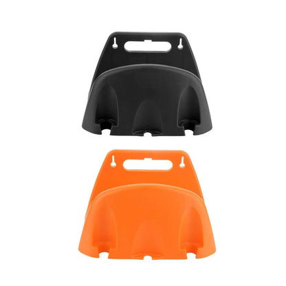 3pcs Wall Mounted Hose Holder Rack Plastic Garden Hose Storage Rack Organizer - Orange