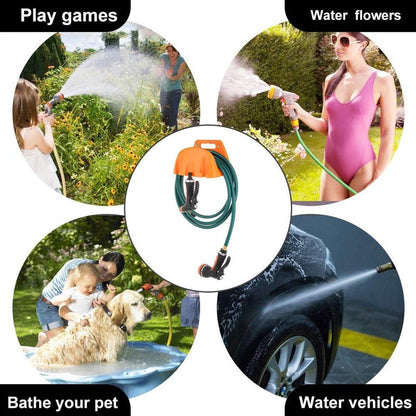 3pcs Wall Mounted Hose Holder Rack Plastic Garden Hose Storage Rack Organizer - Orange