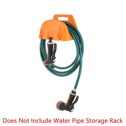 3pcs Wall Mounted Hose Holder Rack Plastic Garden Hose Storage Rack Organizer - Orange