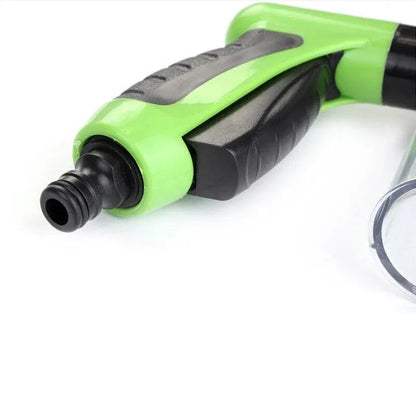 Washing Nozzle Plant Pet Hose 8-Mode Garden Car Water Foam Sprayer Soap Dispenser - Black