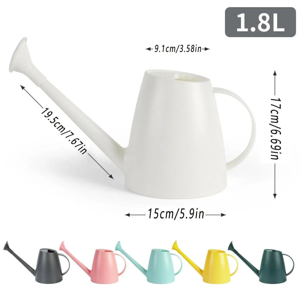 Long Spout Watering Can Garden Sprinkler Gardening Tools for Plants Flowers - Grey