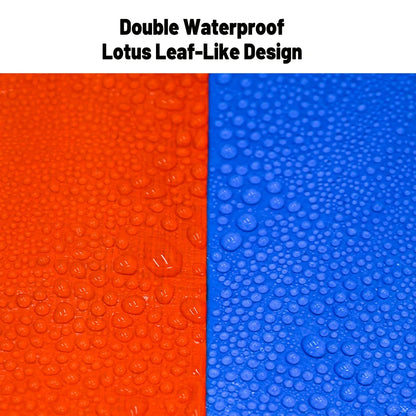 Waterproof Plastic Tarp Cover Heavy Duty Ground Sheet Rainproof Dustproof Blue - 2x3m