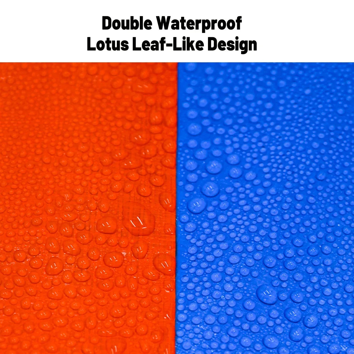 Waterproof Plastic Tarp Cover Heavy Duty Ground Sheet Rainproof Dustproof Blue - 3x4m