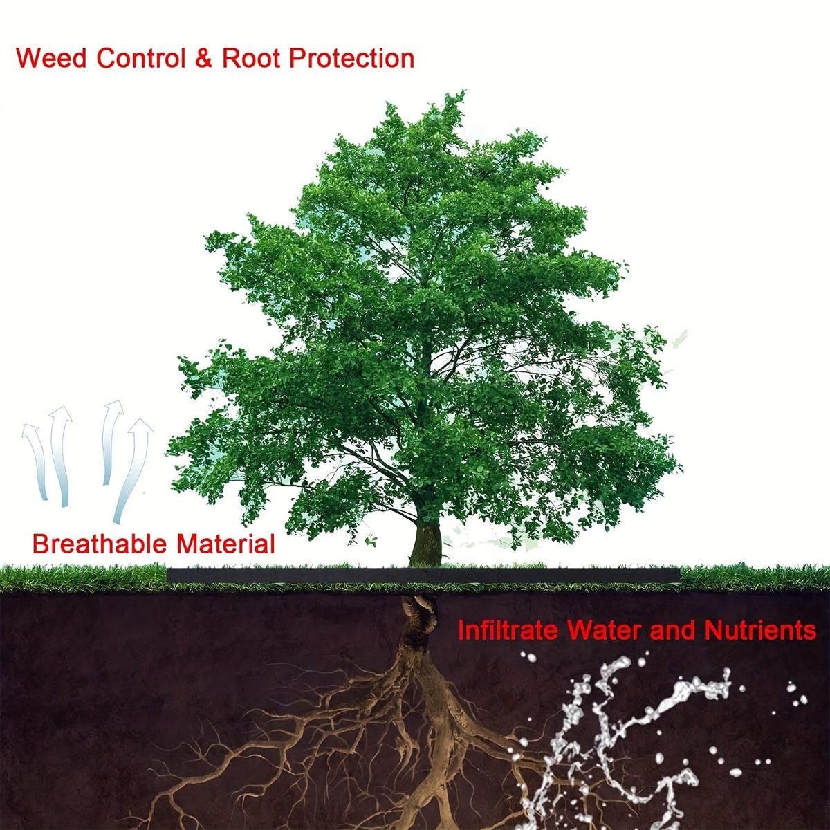 10PCS Weed Barrier Disc Mats 80CM Garden Grass Control Mat Ground Cover Mats
