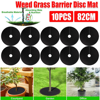 10PCS Weed Barrier Disc Mats 80CM Garden Grass Control Mat Ground Cover Mats