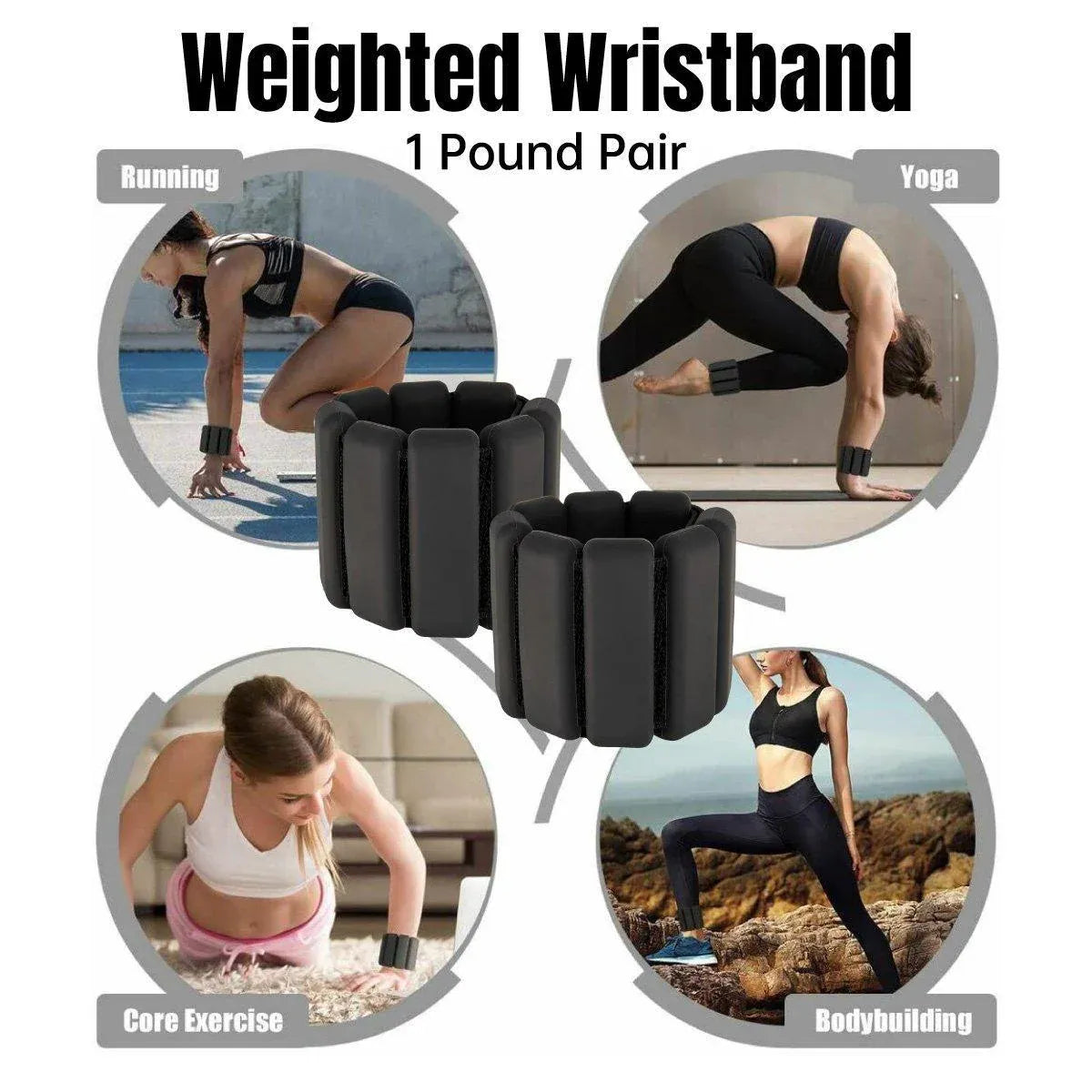 Weighted Wrist Ankle Bracelets Training Belt Gravity Fitness Yoga Exercise