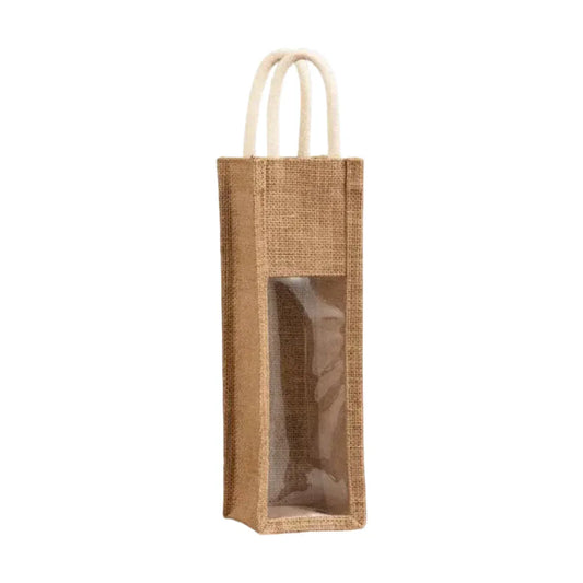 5PCS Wine Bottle Bags Tote Carrier Gift Bag Durable Single or Double Bottles - 1