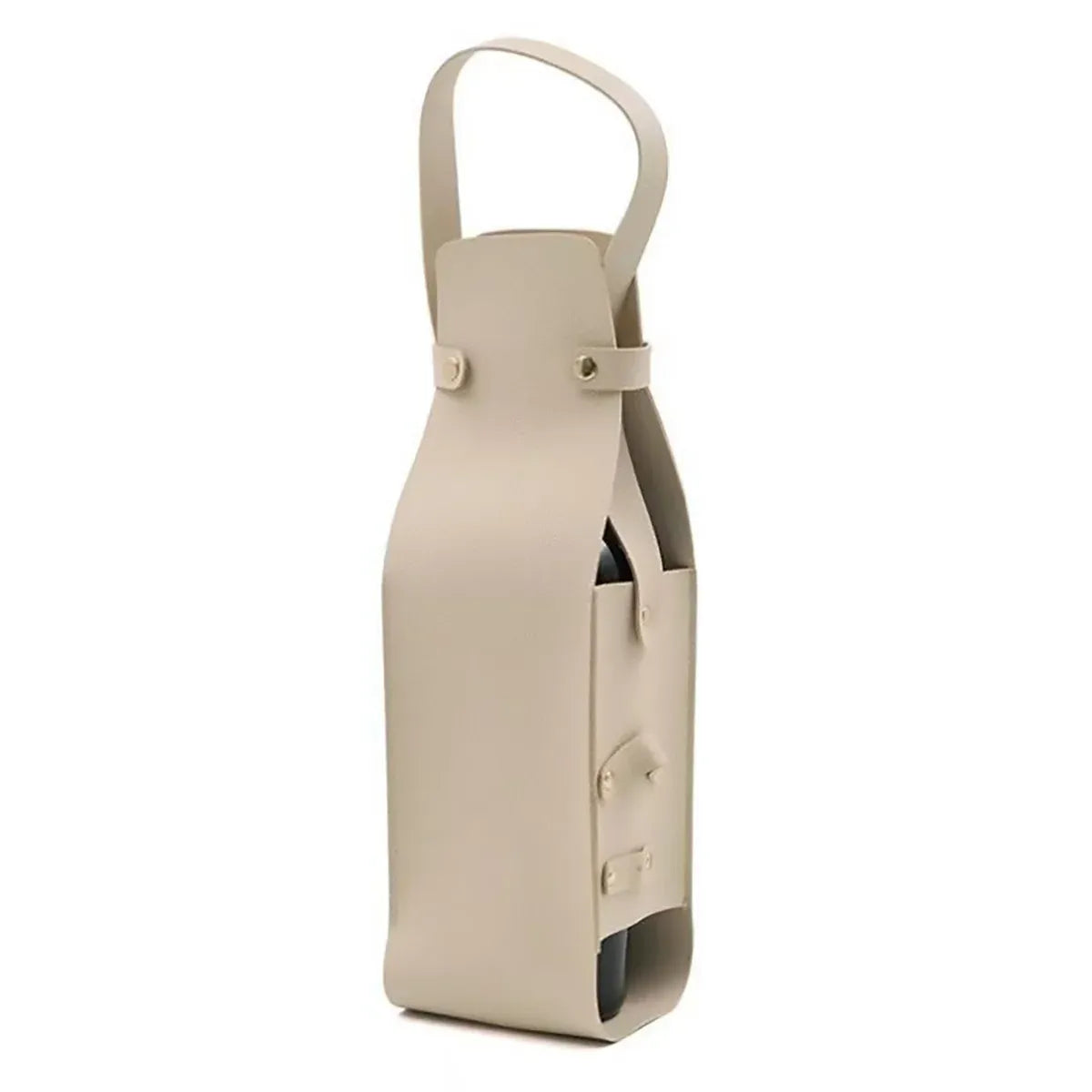 2PCS Wine Tote Bag PU Leather with Handle Durable for Party Gift