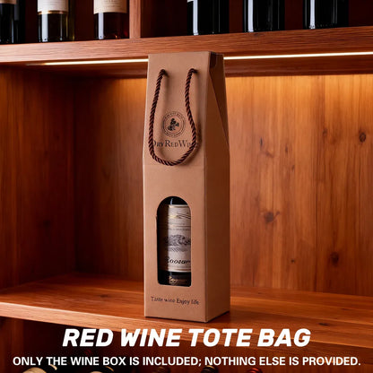 Handheld Wine Gift Box Single Double Bottle Corrugated Cardboard