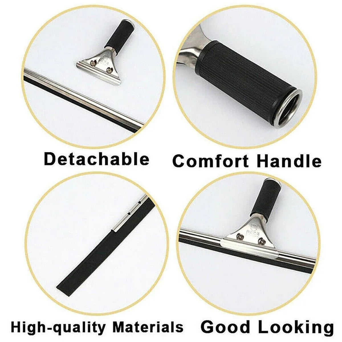 Household Wiper Bathroom Scraper Cleaning Tool for Glass and Floor Cleaning - 40CM