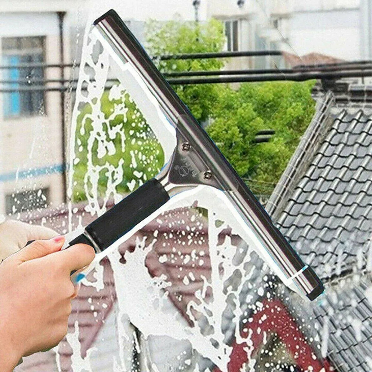 Household Wiper Bathroom Scraper Cleaning Tool for Glass and Floor Cleaning - 40CM