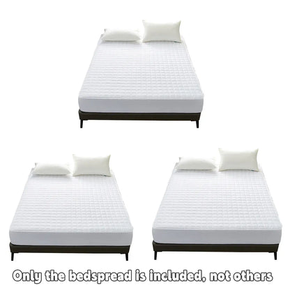 Hotel Mattress Protector Bed Top Cover Waterproof Fitted Sheet Bedroom Hygiene - 153x203cm