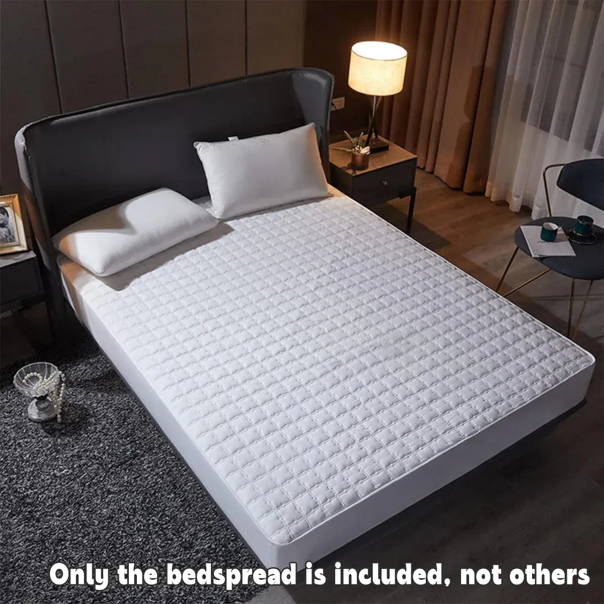 Hotel Mattress Protector Bed Top Cover Waterproof Fitted Sheet Bedroom Hygiene - 91x190cm