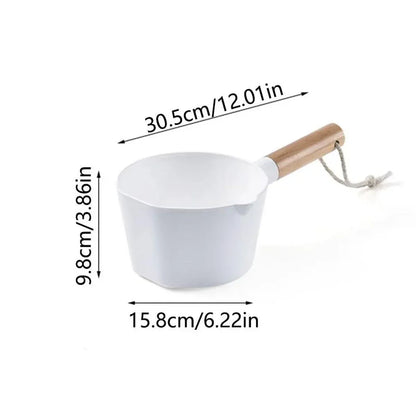 Wooden Handle Water Spoon Kitchen Ladle Spoon for Cooking and Serving Soup