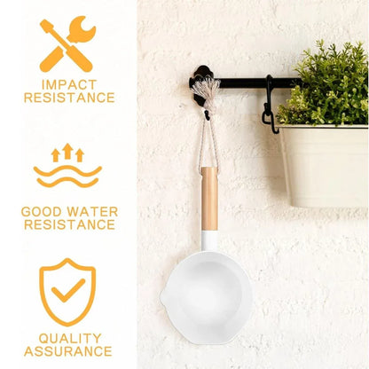 Wooden Handle Water Spoon Kitchen Ladle Spoon for Cooking and Serving Soup