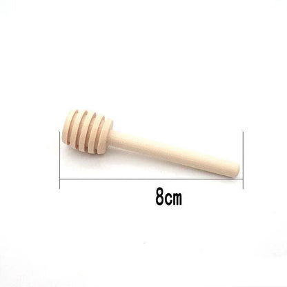 30PCS Mini Wooden Honey Dipper Stick for Honey Jar Dispense Drizzle Party Favors - 30PCS