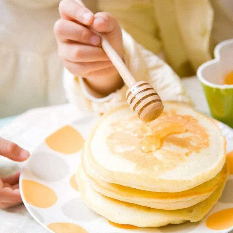 30PCS Mini Wooden Honey Dipper Stick for Honey Jar Dispense Drizzle Party Favors - 30PCS