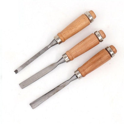 12PCS Wood Carving Chisel Set with Hardwood Handles for Woodturning and DIY