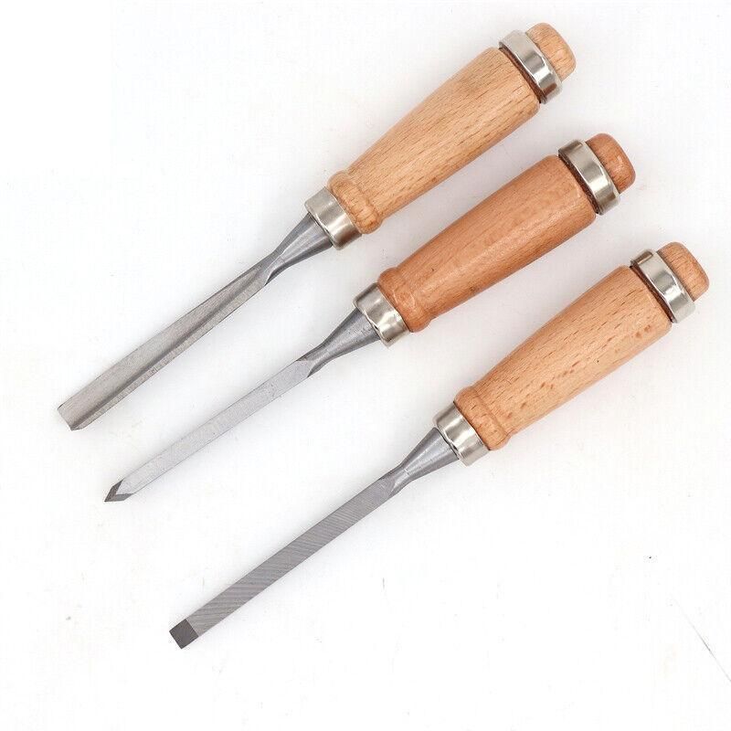 12PCS Wood Carving Chisel Set with Hardwood Handles for Woodturning and DIY