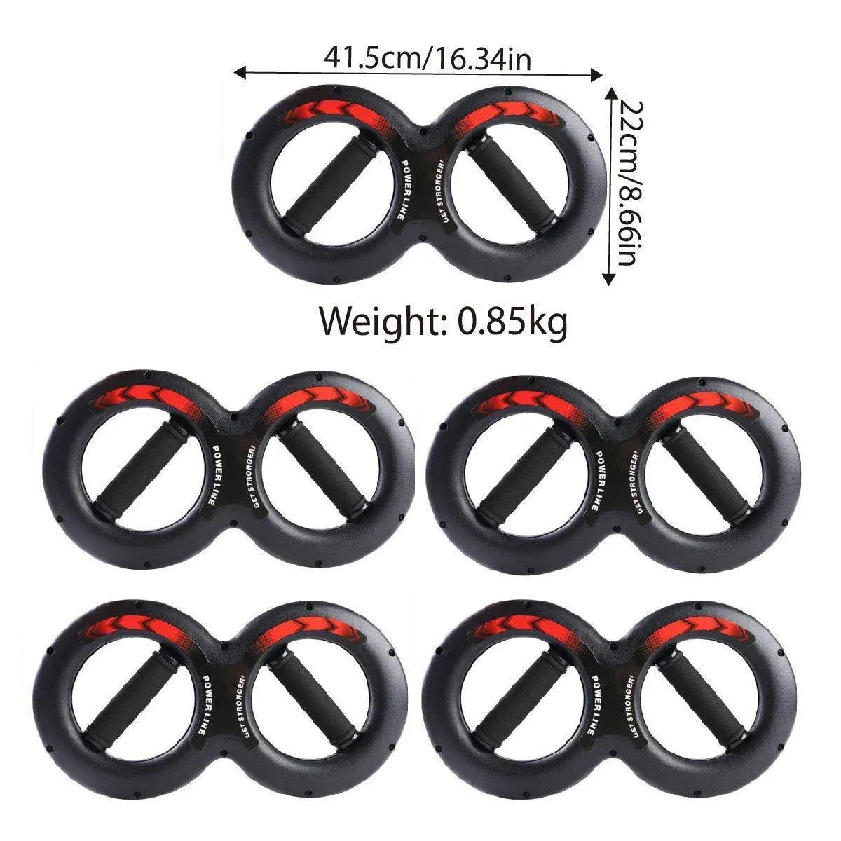 Multifunctional Arm Strength Grip Wrist Power Device Fitness Hand Grip Enhancer - 10kg