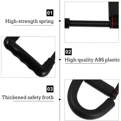 Adjustable 3Level Wrist Strengthener Grip Strength Trainer for Hand Exercise Use - Silver