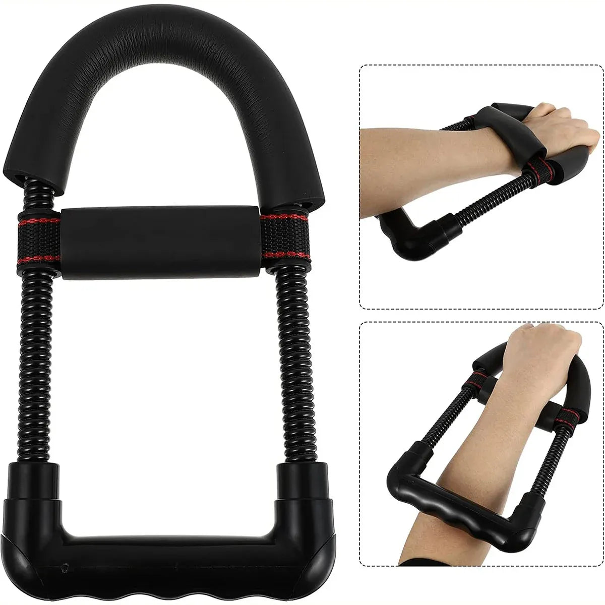 Adjustable 3Level Wrist Strengthener Grip Strength Trainer for Hand Exercise Use - Silver