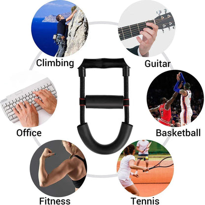 Adjustable 3Level Wrist Strengthener Grip Strength Trainer for Hand Exercise Use - Silver