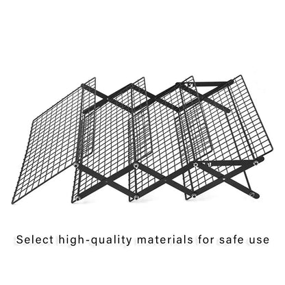 3/4 Tier Camping Dining Rack Iron Shelf Portable Picnic Rack Foldable Storage Table - 3 Layers