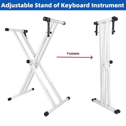 White Electronic Keyboard Stand Electronic Keyboard Stand for Home Studio